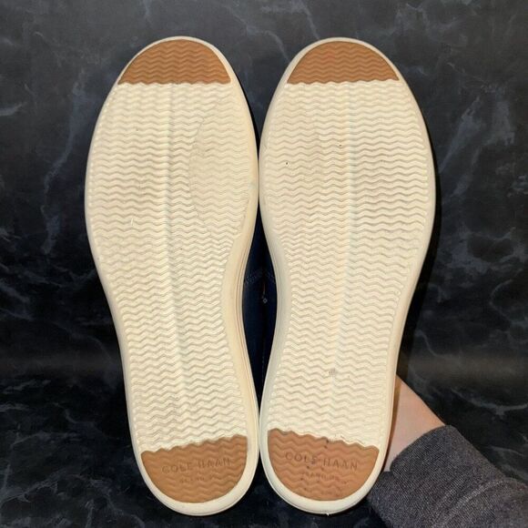 Cole Haan Reagan Grand Os Sneakers Shoe Navy Blue Leather Mens Size 10.5M - Picture 7 of 8